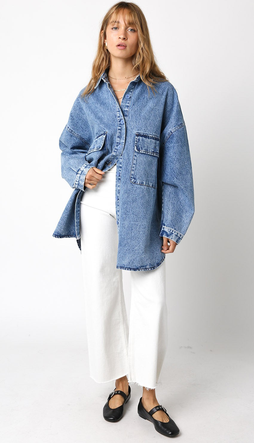 FINLEY OVERSIZED DENIM SHIRT