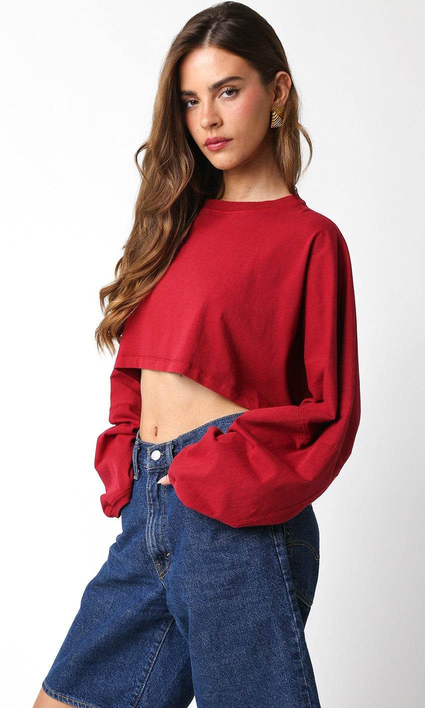 RILEY CROP LONG SLEEVE