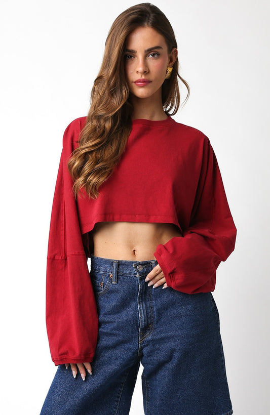 RILEY CROP LONG SLEEVE