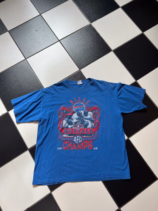 Vintage Blue Buffalo Bills Tee - XL